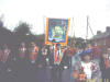 Members of Cloghan Crimson Star LOL 54, Richhill, with their guests from Calton Protestant Defenders LOL 221 and District office bearers from 14 District, Calton, Glasgow on 12th.