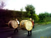 Lambeg drummers strut their stuff.