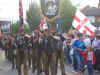 Cambuslang Britannia Colour Party returns minus their tunics.