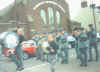 Highfield Loyalist FB, Liverpool, parading in Cambrai Street