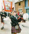 Now never seen in Belfast 12th parades - a pipe band.
