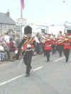 Not just flutes! a silver band parades through Scarva